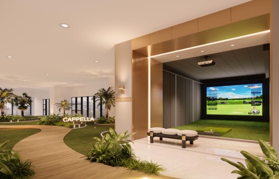 Capella Embassy indoor golf simulator — elite driving range facility, Ampang Hilir KL