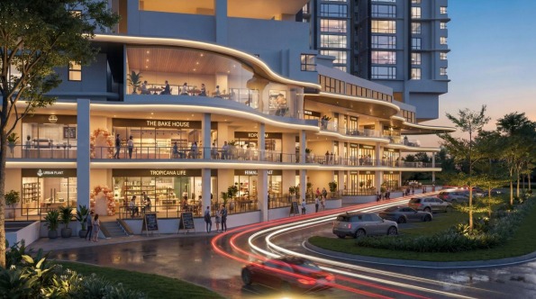 Cappella Square retail and dining podium — restaurants and shops at Capella Embassy KL